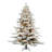 Pfeiffer 6.5' White Artificial Christmas Tree with LED White Lights with Stand