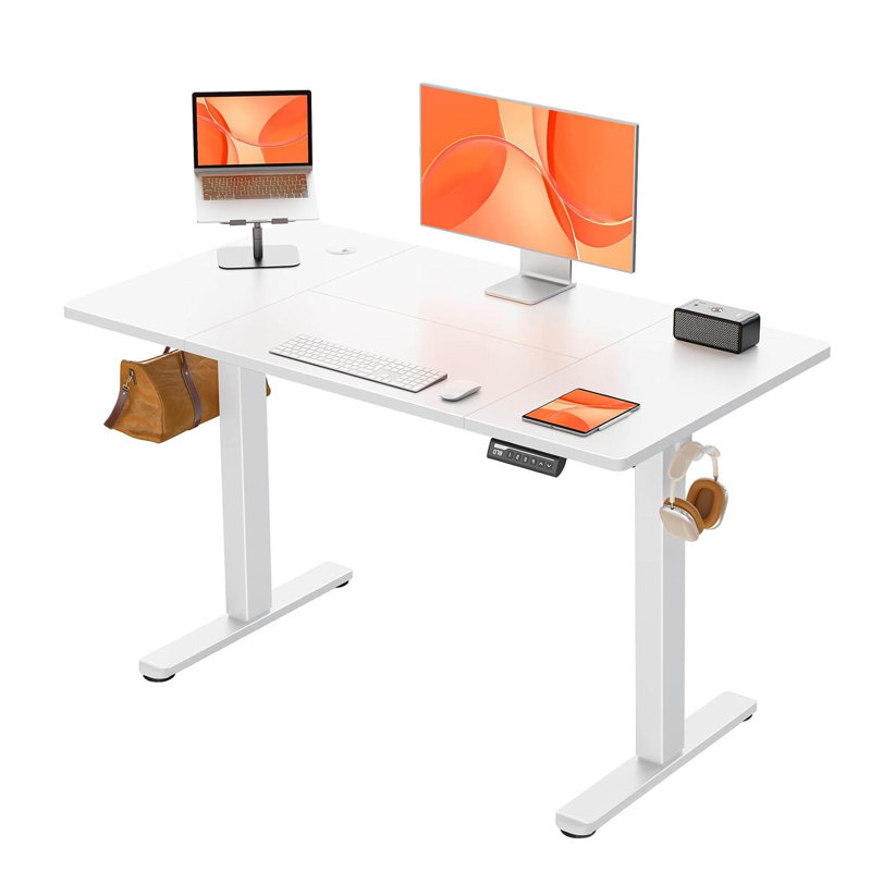 Adjustable Metal Base Computer Desk