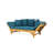 Expandable Daybed With Cushions,Outdoor Couch Acacia Wood Patio Couch With Adjustable Armrests,Outdoor Convertible Sofa With Removable Cushions&Pillows For Patio, Porch, Poode