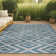 Fidel Diamond Tribal Blue/Gray Indoor/Outdoor Rug