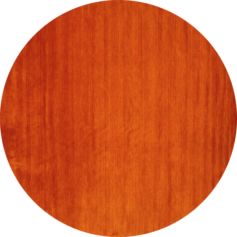 28 tapis contemporains jaunes lavables à la machine, Rond 4 pi