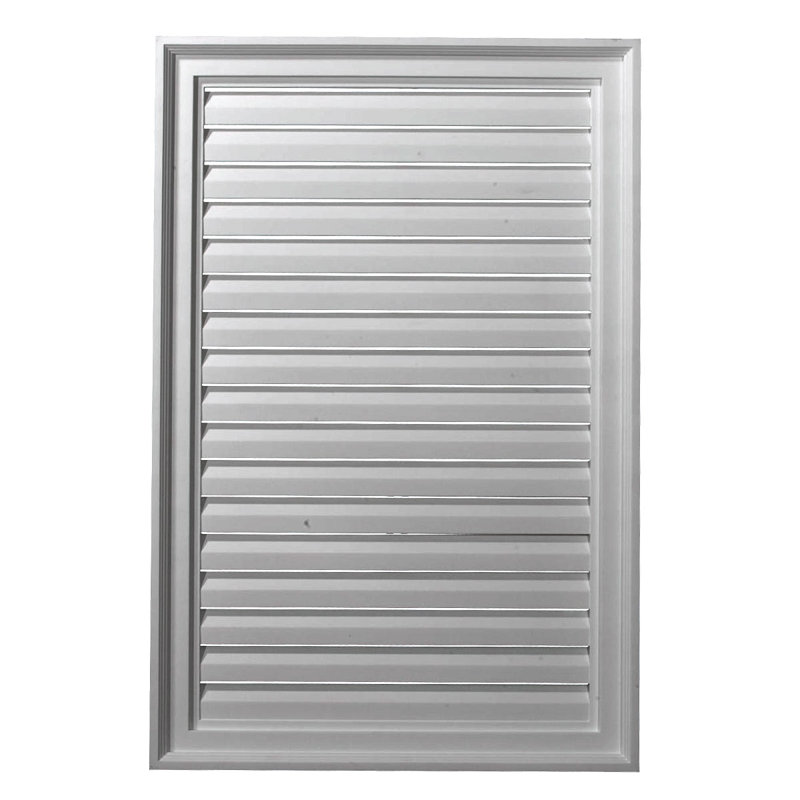 Grille d'aération Urethane Gable, Non fonctionnel, L 24 po x H 25 po