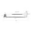 50 Pieces Anti-Theft Security Slatwall Hook with Magnetic Key