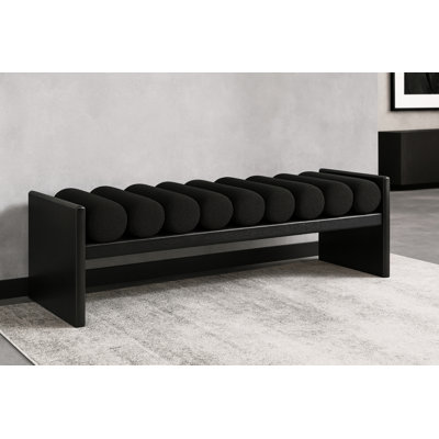 Banc en bois Boucle