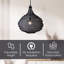 Luminaire suspendu 1 lumière AGRA