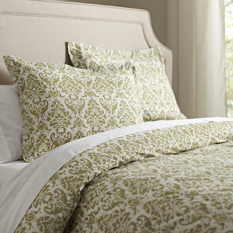 Acworth Cotton Duvet Cover Set, King Duvet Cover + 2 King Shams