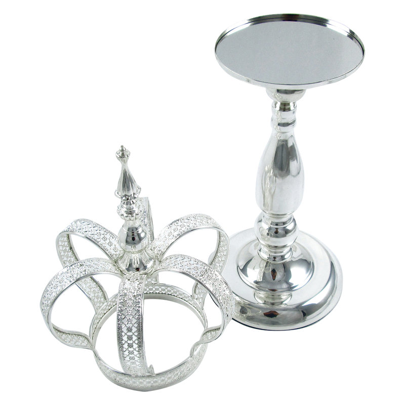 Shanon Figurines & Sculptures, Silver, 21.25" H x 7.5" W x 7.5" D