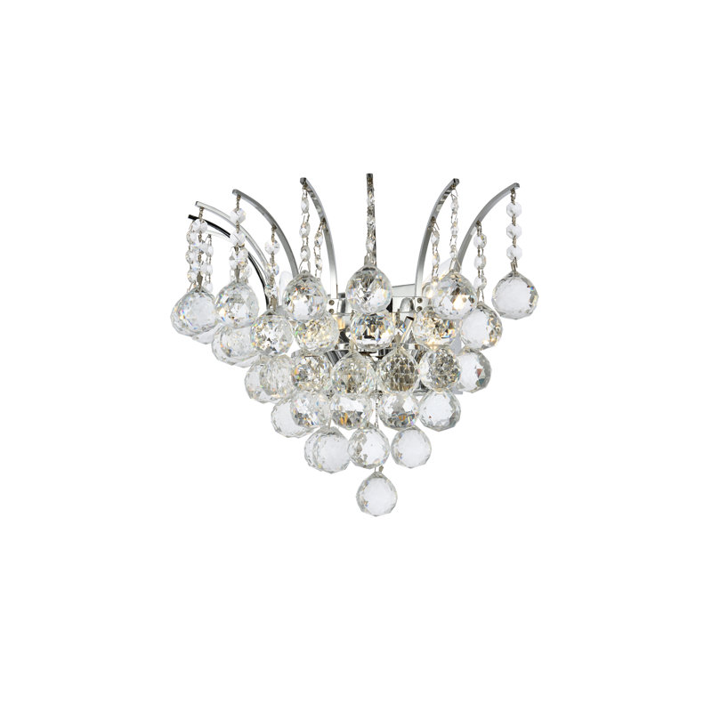 Phyllida Flush Mounted Sconce, Chrome