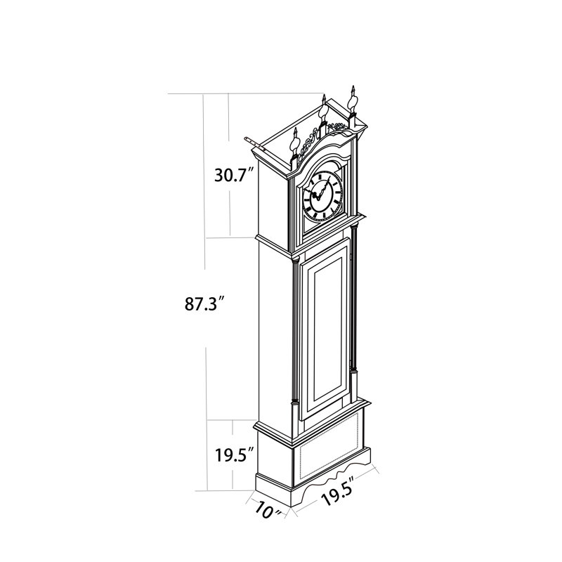 Horloge de parquet 87 po