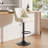 360-Degree Rotatable Faux Leather Bar Stool With Button Stitching-116087024