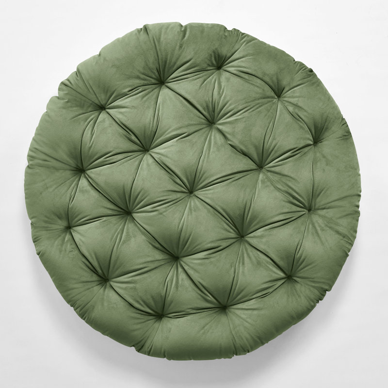 Outdoor 4'' Papasan Seat Cushion, Green