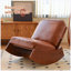 Chaise berçante rembourrée avec structure en bois massif - Chaise de lecture d'appoint, bleu marine-938855705