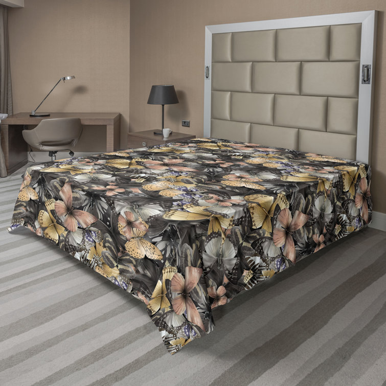 Ambesonne, drap plat floral pivoines, art botanique printanier