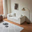 Canapé confortable à deux places avec tissu en velours, structure en éponge douce et coussins en mousse haute densité pour la maison et le bureau-1150210547