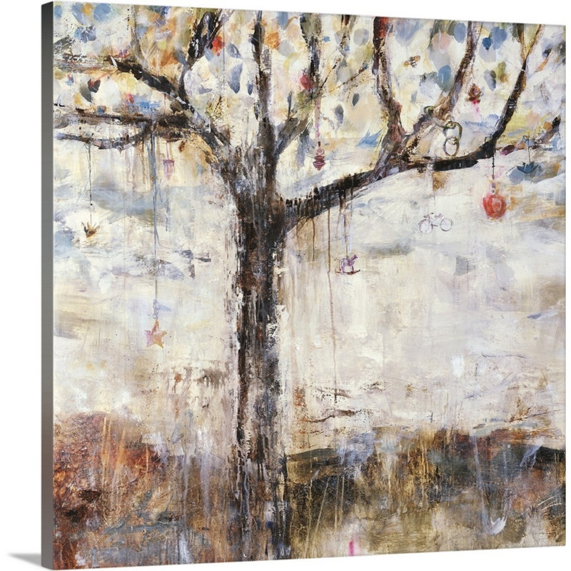 " The Charming Tree " by Jodi Maas, 16" H x 16" W x 1.5" D, Wrapped Canvas