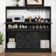Armoire-bar de style campagnard 51,9 po Piter-227632409