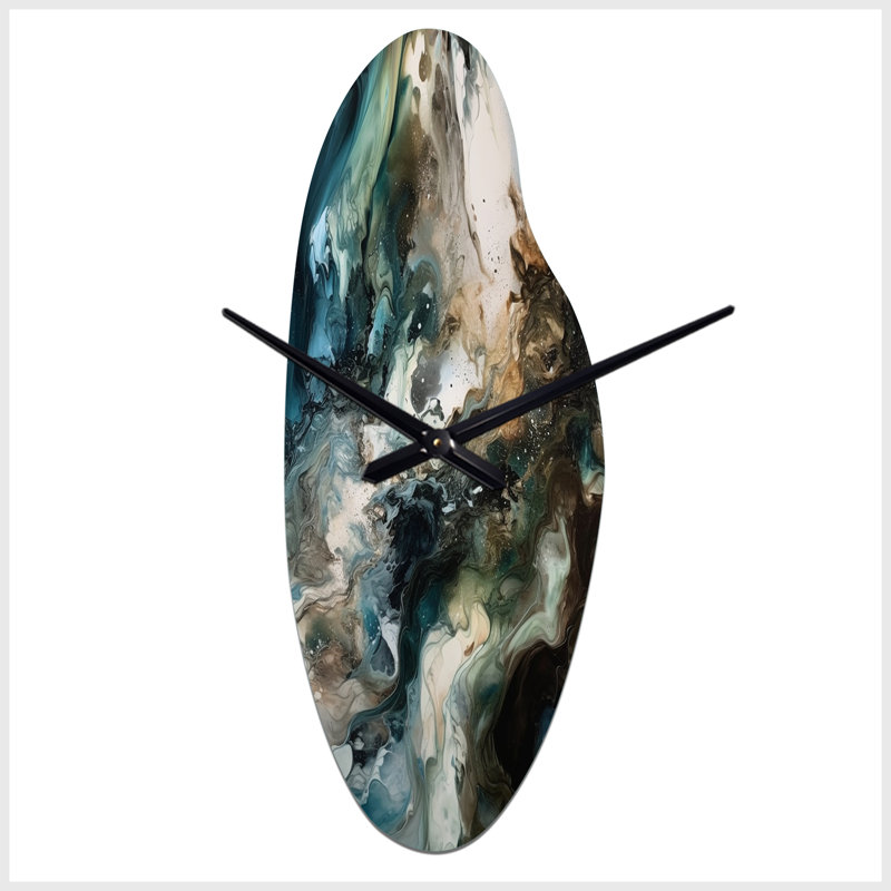 Horloge murale géométrique asymétrique Zhao, Grand