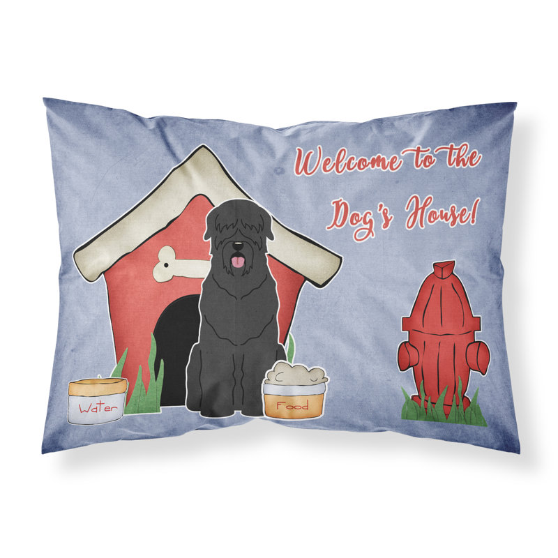 Taie d’oreiller chien house, Terrier russe noir