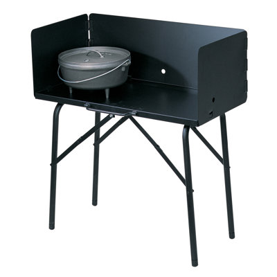 Lodge Outdoor Cooking Table In Black
