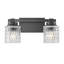 Meuble-lavabo 2 lumières noir mat 15,75 po Jacqueline-123223218