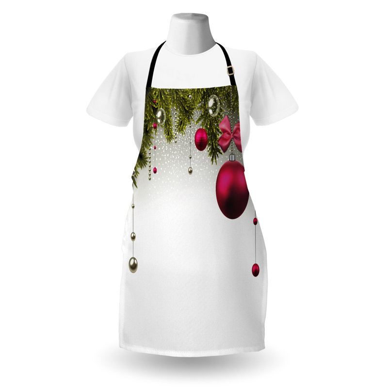 Tablier de noël, Tablier de Noël floral
