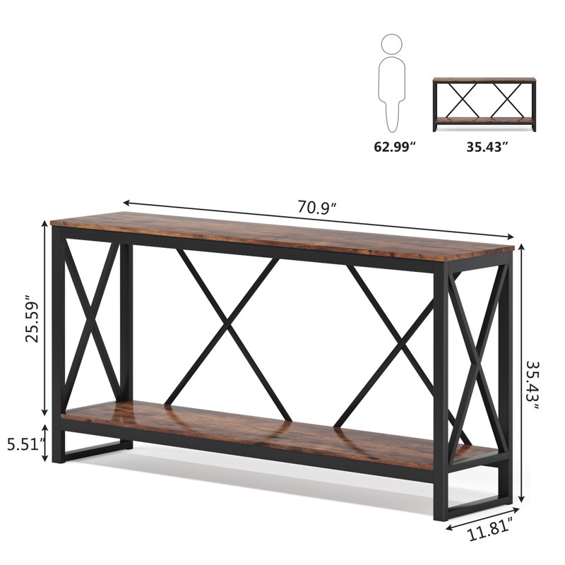Funch 70.86'' Unfinished Console Table