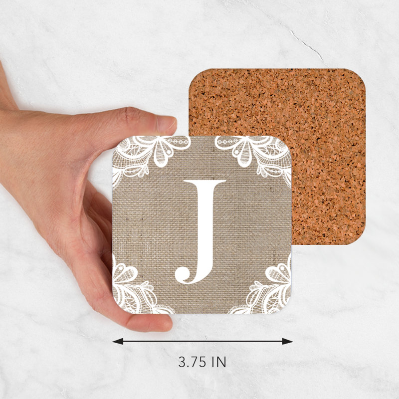 Sous-verres Café à monogramme, J