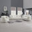 Beige Chenille Loveseat Sofa