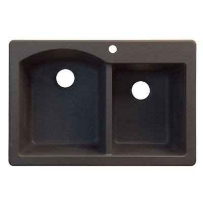 Aversa 33'' L Double Bowl Kitchen Sink