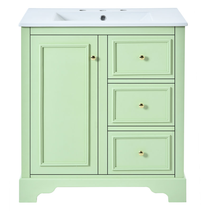 Meuble-lavabo de salle de bain avec un corps de 30 pouces - Intérieur spacieux pour organiser votre armoire