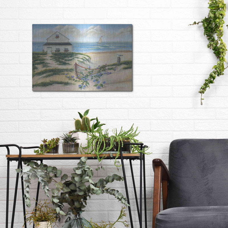 «Beach Cottage II» par Pam Britton, H 12 po x l 16 po