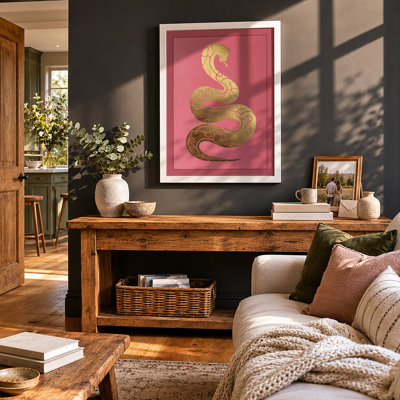 Gilded Serpent Art Deco - Framed Print