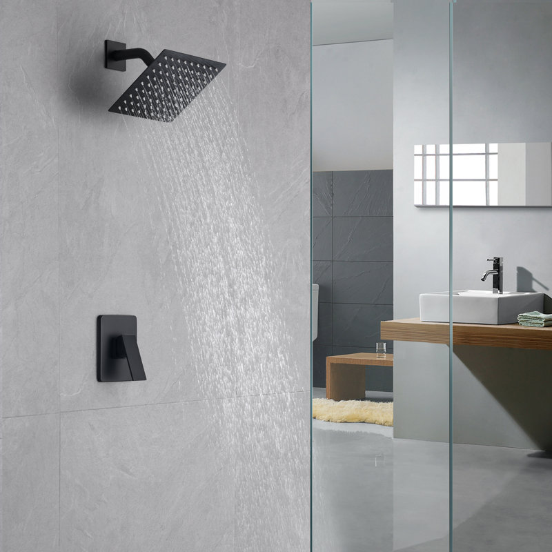 Concealed Mixer Showers with Rough in-Valve, Matte Black