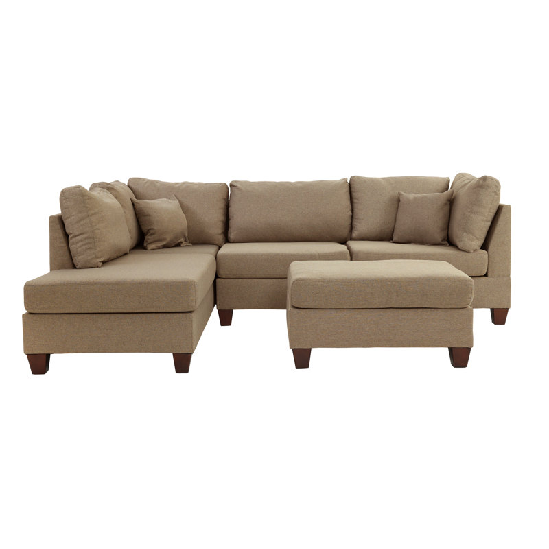 Latitude Run® 3 - Piece Upholstered Sectional & Reviews | Wayfair