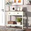 Console de style campagnard avec 2 tiroirs et une tablette de canapé d'entrée de style rustique-353423169