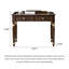 Bureau de style champêtre en bois massif avec 2 tiroirs-801738237