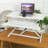 32 Inch Desk Converter, Height Adjustable Sit To Stand Riser, Dual Monitor And Laptop Workstation With Wide Keyboard Tray