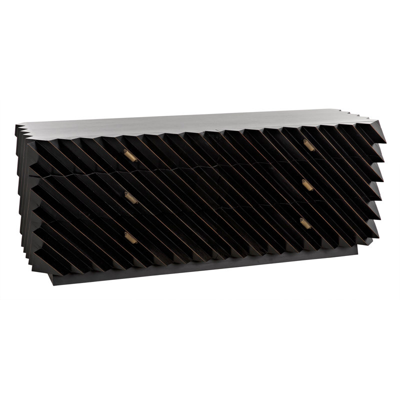 Hiaru 6 - Drawer Solid Wood Dresser