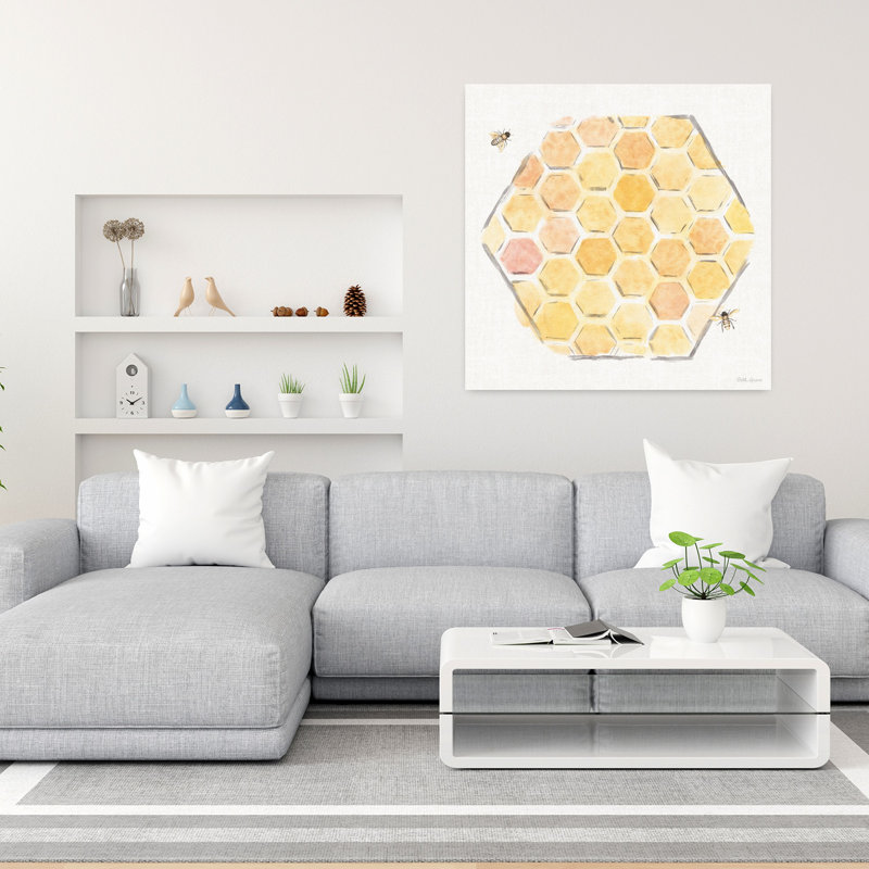 Art Garden Sweet Honey Vii avec abeilles, H 36 po x l 36 po