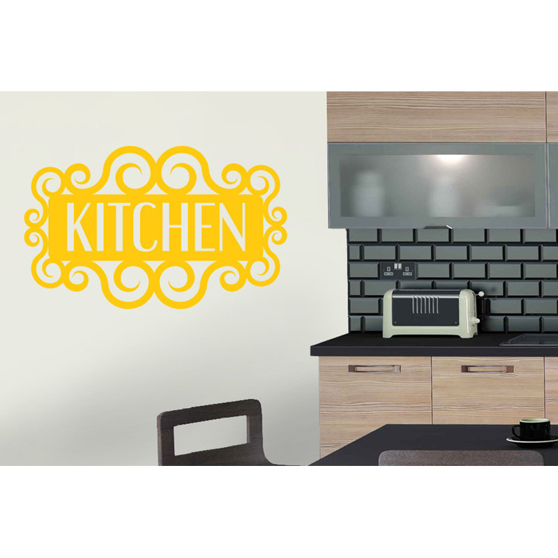 Wall Decal, Dark Yellow, Medium