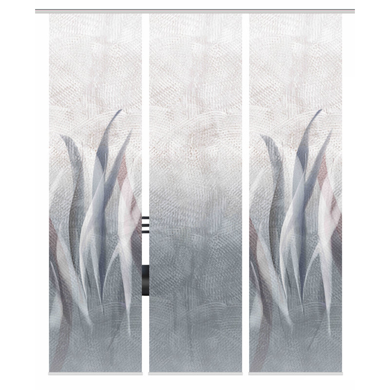 Room Darkening Sliding Panel, Gray -blue