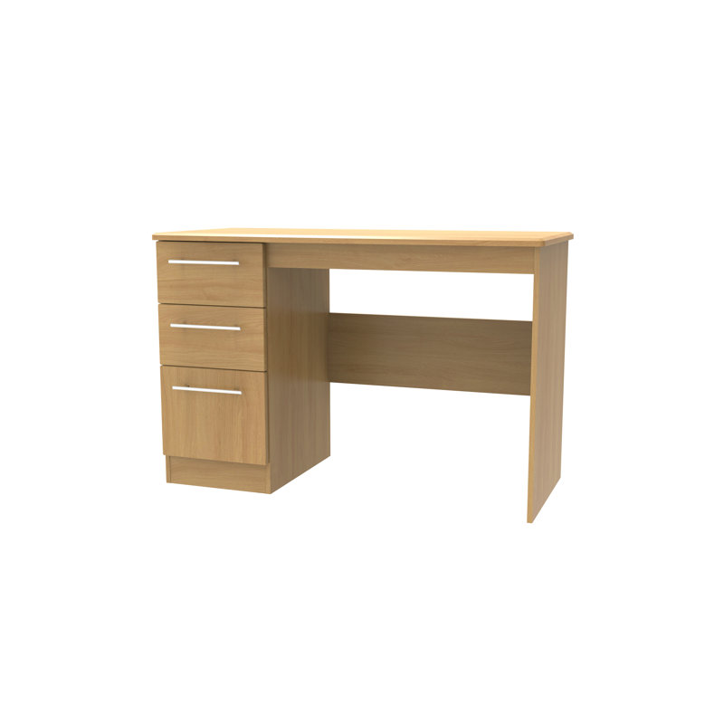 Fully Assembled Lyndale Desk, Modern Oak