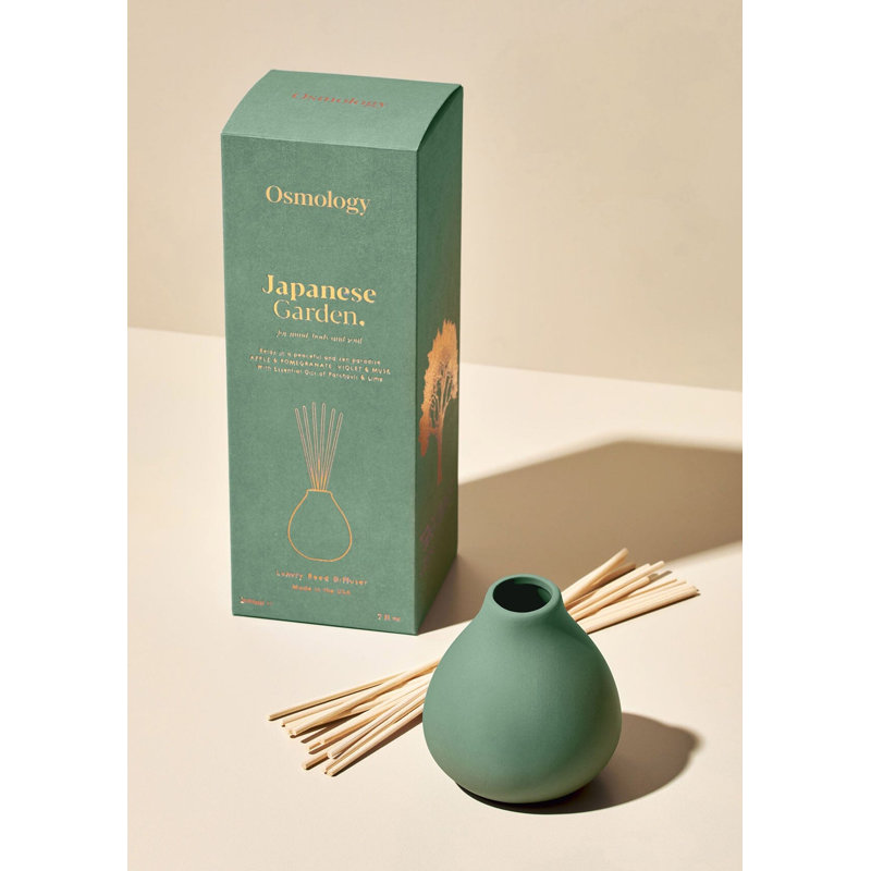 Diffuseur japonais de roseaux de jardin - pomme grenade et musc