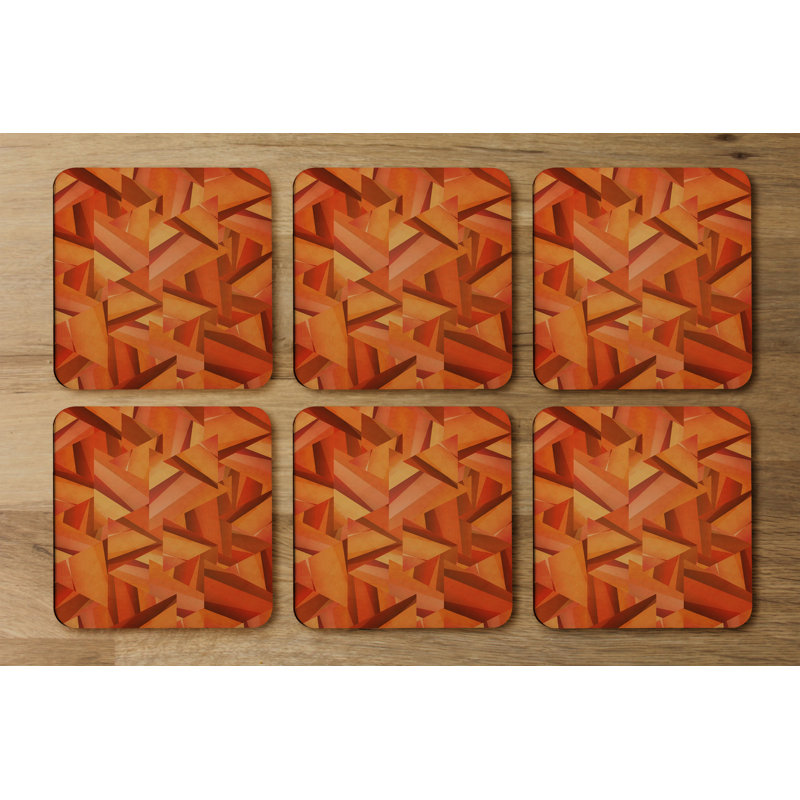 Square 6 Piece Coaster Set
