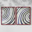 «Rings of Abstract I», reproduction encadrée de qualité supérieure - prête à être accrochée - aucun clou requis - aucun clou requis-108020212-108020209