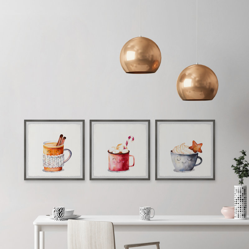 Triptyque de friandises froides de Noël, H 32 po x l 32 po x P 1,5 po