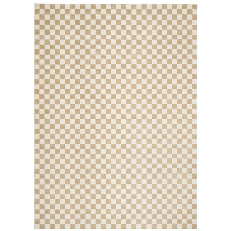 Gambit Washable Rug, Rectangle 5'3" x 7'10", Bone Beige