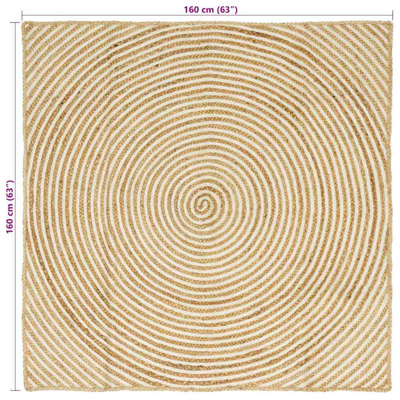 Solid Colour Standard Area Rug, Square 160cm