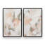 Ensemble de 2 motifs abstraits roses feutrés-859155394-859155392