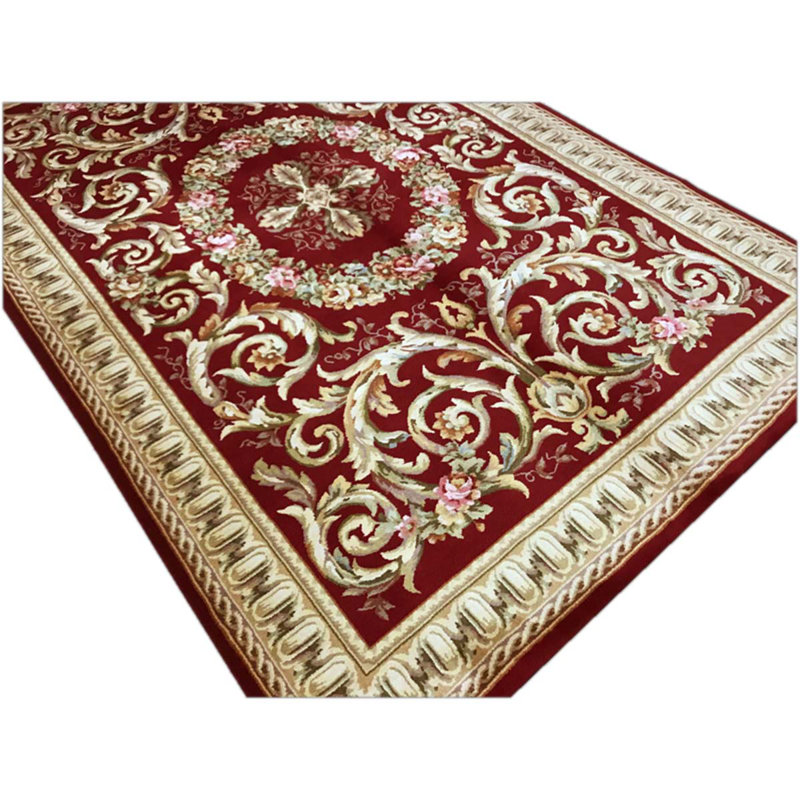 Hand-Knotted High-Quality Red Area Rug